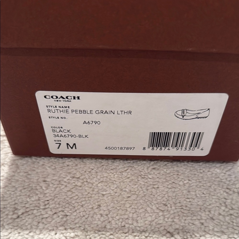 Coach Black Leather Loafers - Picture 2 of 3